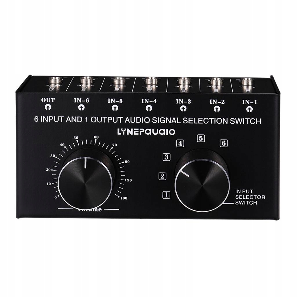 6 Output Audio Signal Selection Switcher Volume