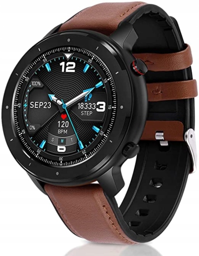 INTELIGENTNY ZEGAREK MĘSKI SMARTWATCH PPG IP68