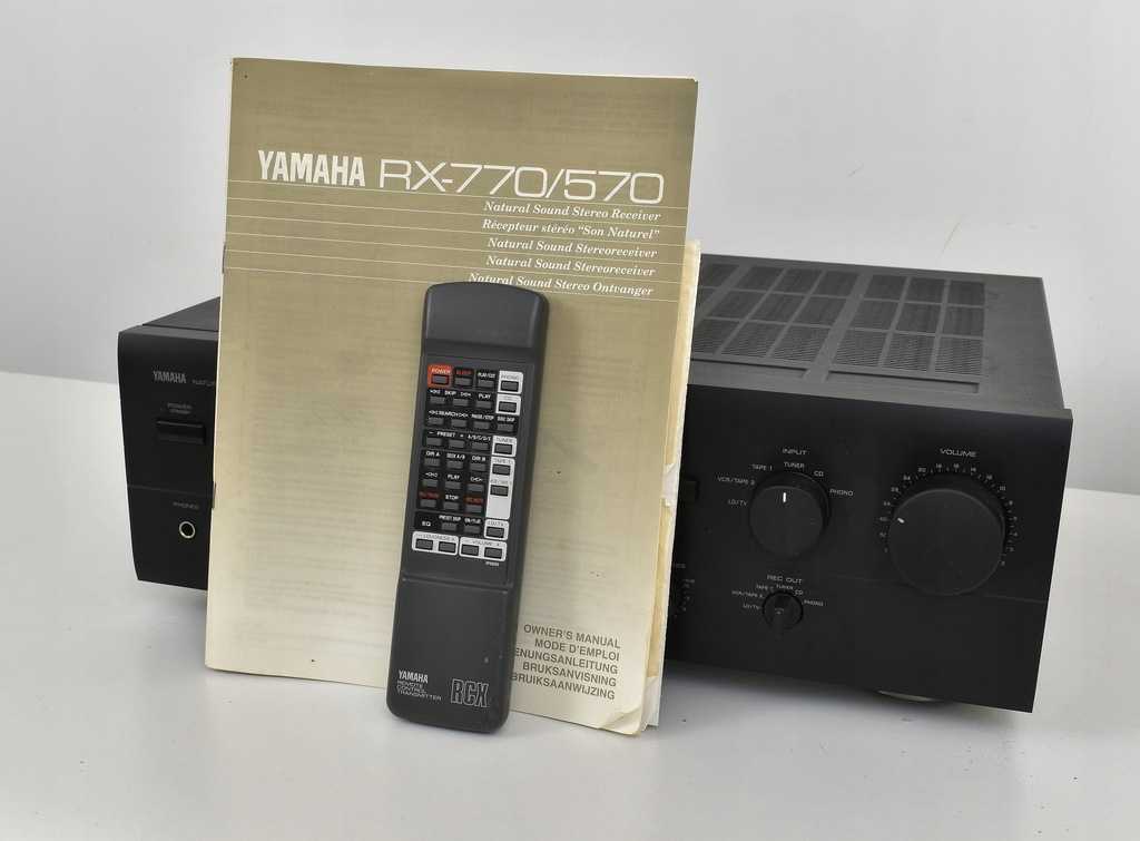 Yamaha RX770 Kultowy amplituner stereo z pilotem 8456827989