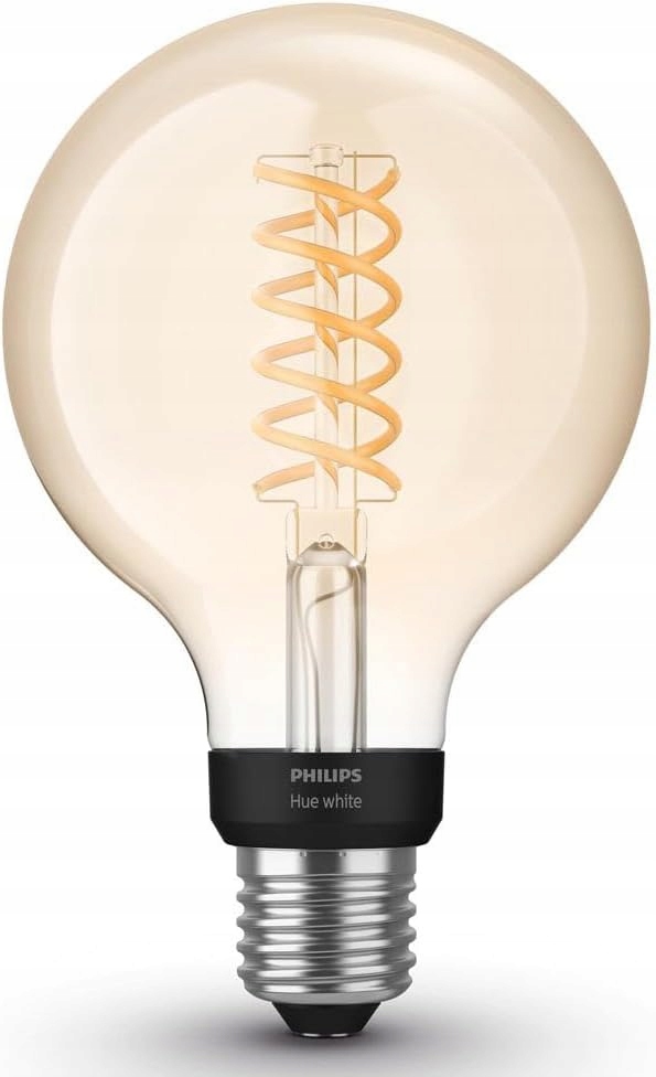 Philips Hue Filament White–inteligentna żarówka LED E27 7W G93, retro #6362