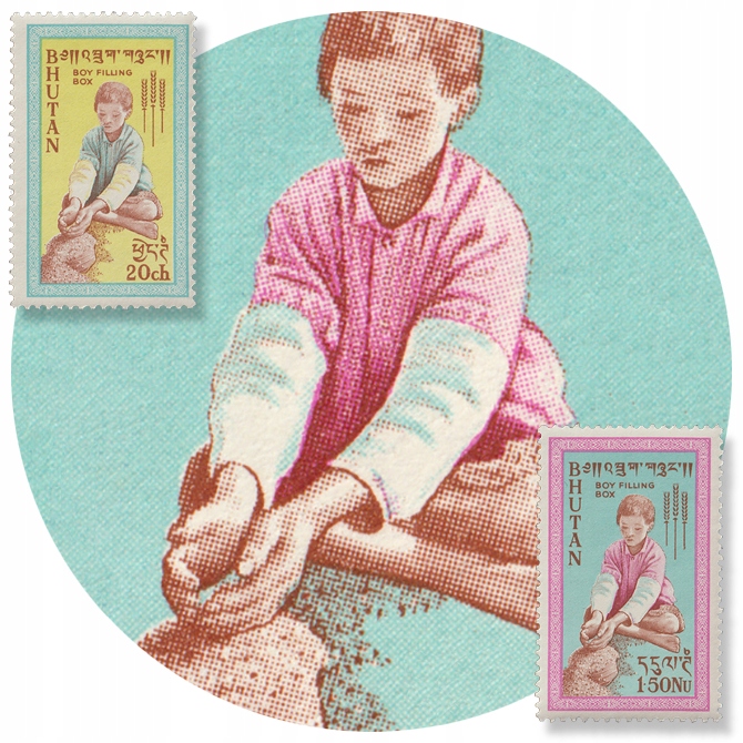 Bhutan Dziecko Głód Rolnictwo Żywienie FAO Seria**