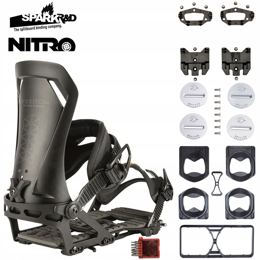 Wiązania NITRO Vertical x SPARK R&D + T1 + pucki