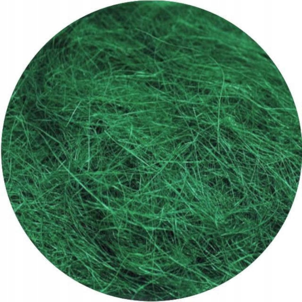 SIZAL sianko ZIELONY CIEMNY dekoracyjne Włókno 30g