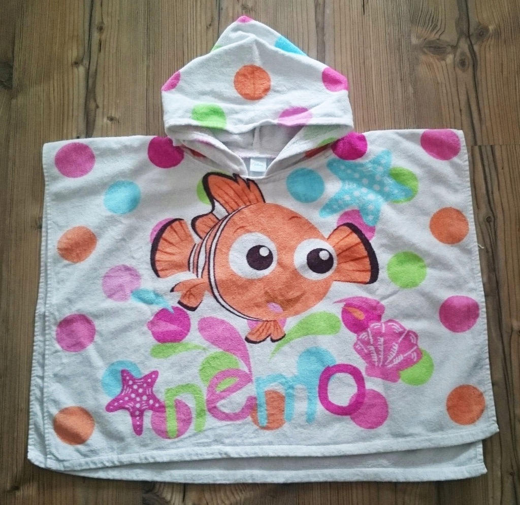 Ponczo poncho plażowe ręcznik plażowy Disney Nemo