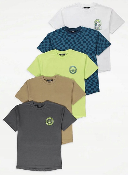 5-pack T-SHIRT SKATE George 4-5L