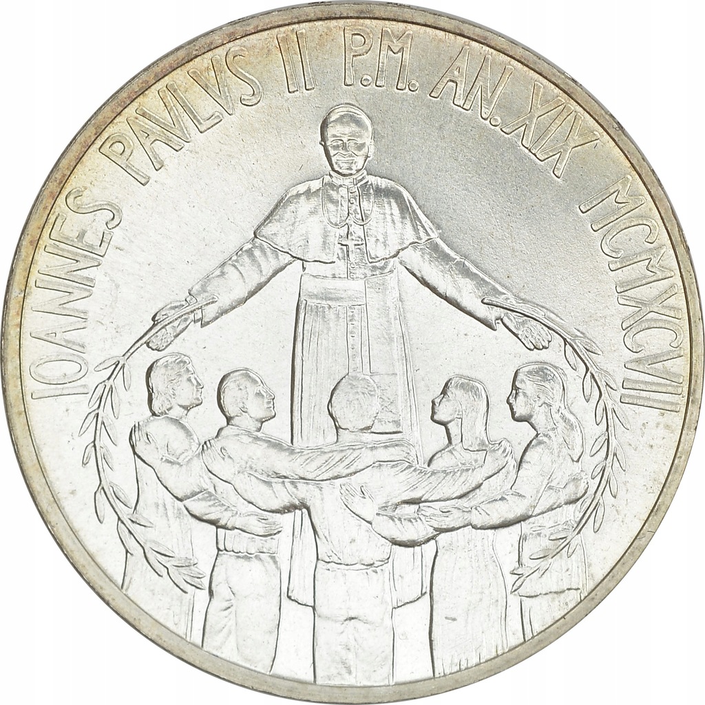 8.WATYKAN, JAN PAWEŁ II, 1 000 LIRÓW 1997