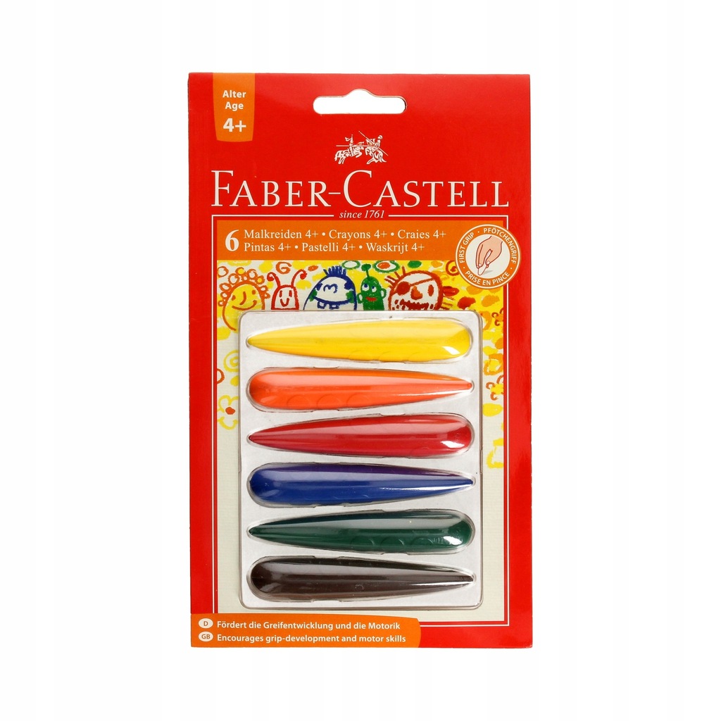 Kredki świecowe dla maluszków 6kol Faber Castell