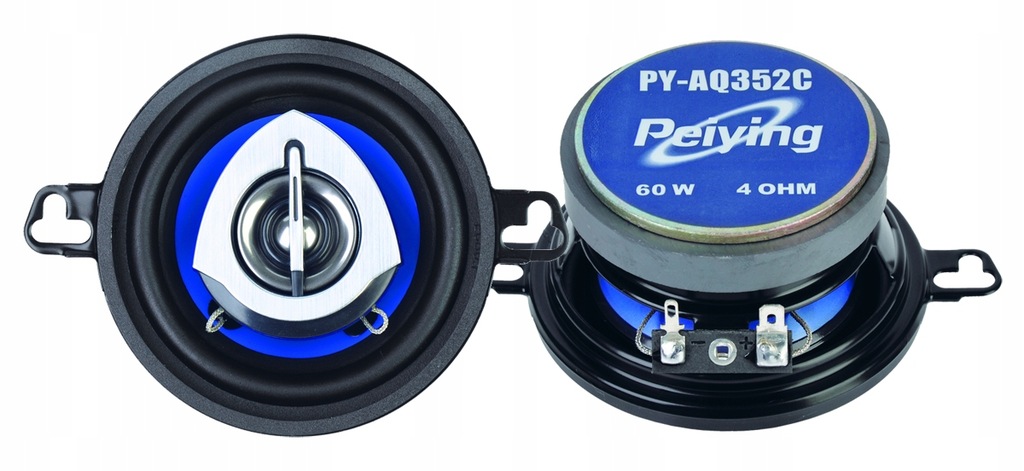 Głośniki samochodowe PEIYING PY-AQ352C 8,7cm 60W