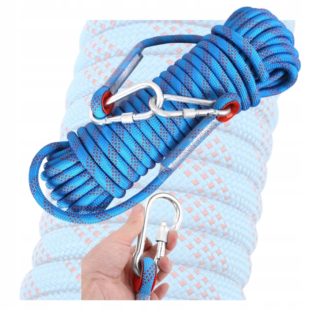 LINKA SZNURA LINA WSPINACZKOWA 20M 12MM KOTWICZĄCA ASEKURACYJNA WSPINACZK