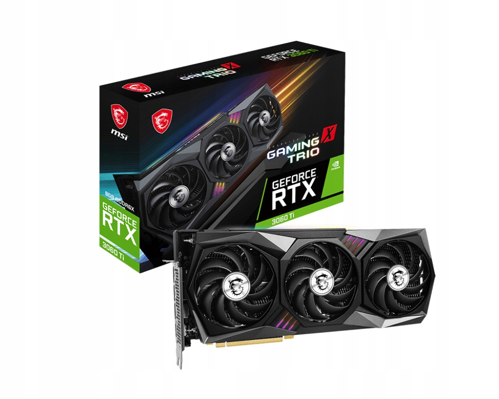 Купить MSI RTX 3060 Ti GAMING X TRIO 8 ГБ памяти GDDR6X: отзывы, фото, характеристики в интерне-магазине Aredi.ru