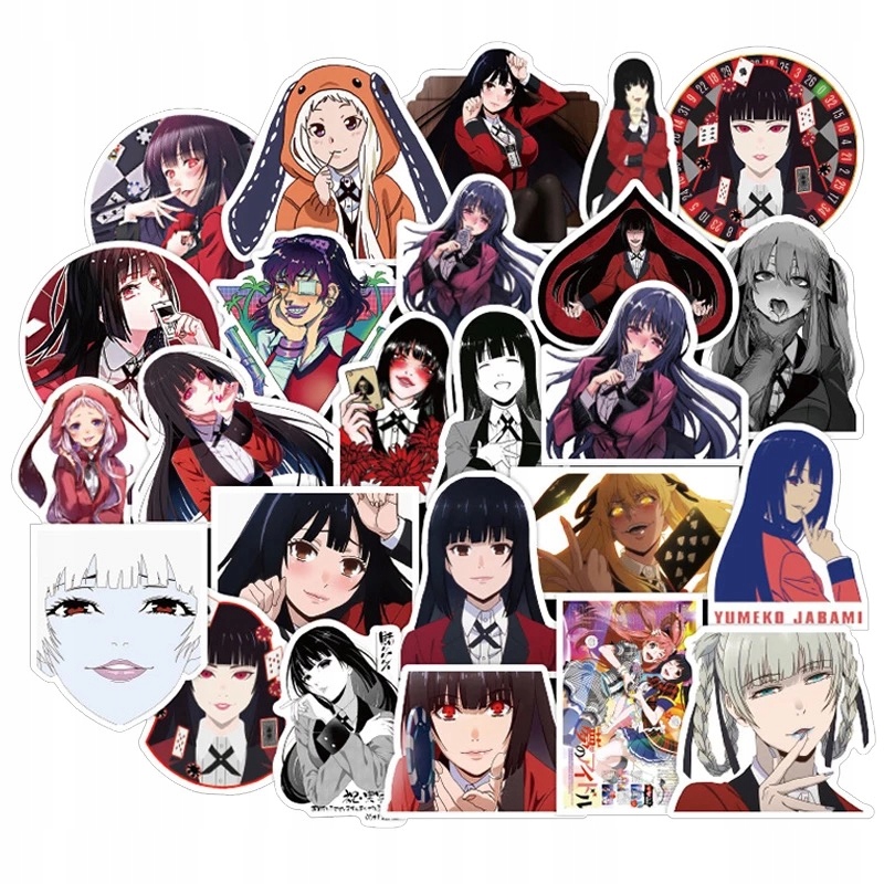 Naklejki wodoodporne Kakegurui manga anime 50 Szt