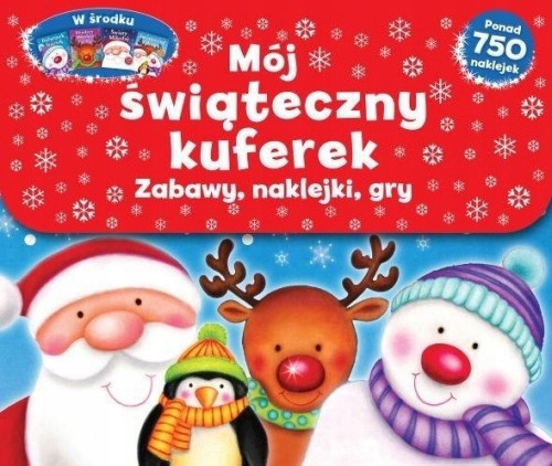 Mój świąteczny kuferek Zabawy, naklejki, gry