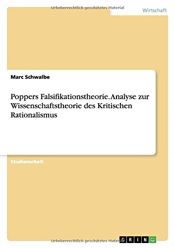 Marc Schwalbe - Poppers Falsifikationstheorie. Ana