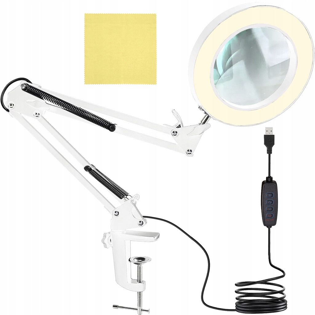 Lampa LED Kosmetyczna Lupa Lampka Biurkowa + GRATIS dostawa