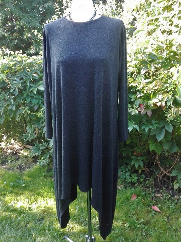 ELIKA ASYMETRYCZNA TUNIKA XL XXL OVERSIZE-LOOK