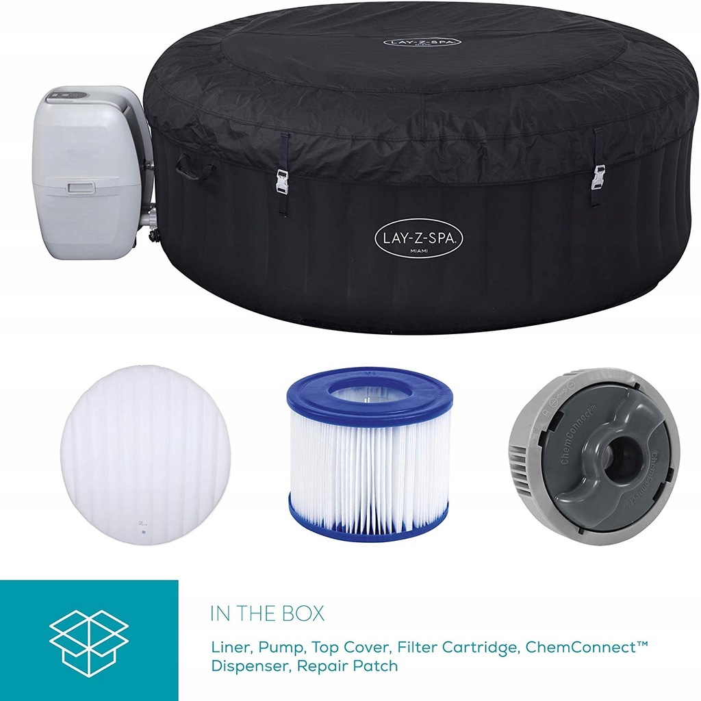 Basen SPA LAYZ Miami JACUZZI Domowe BESTWAY 60001 12330388458