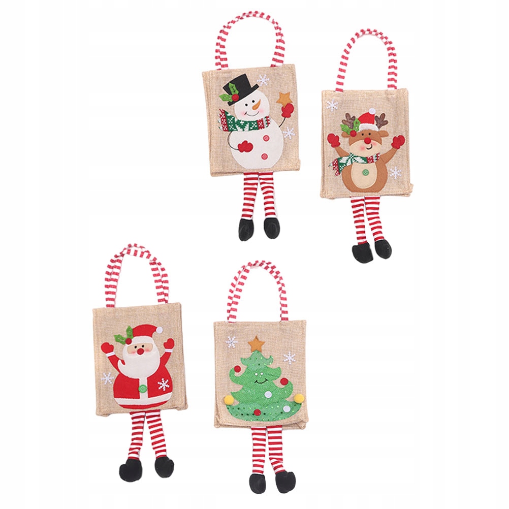 4 Sztuk Christmas Theme Candy Magazyn Torby