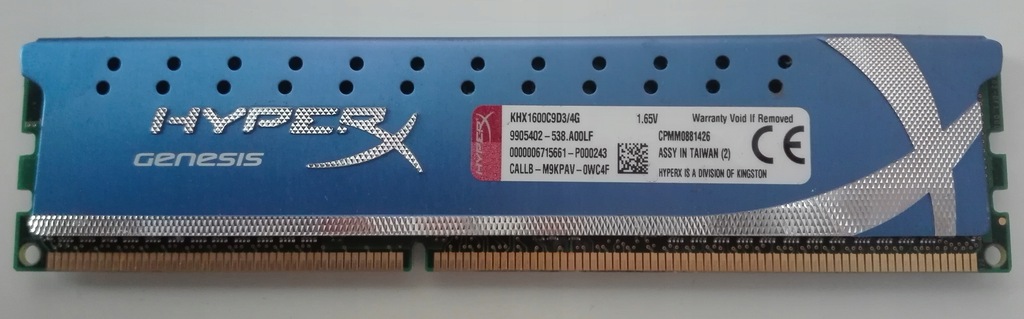 Pamięć ram Kingston HyperX 4GB 1600 MHz!