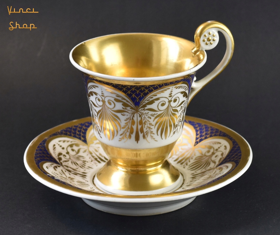 KPM Berlin dekoracyjna filiżanka w stylu empire 19 w.