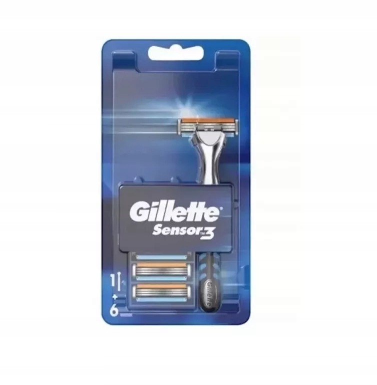 MASZYNKA NA WKŁADY DO GOLENIA GILLETTE 1 SZT + 6 WKŁADÓW