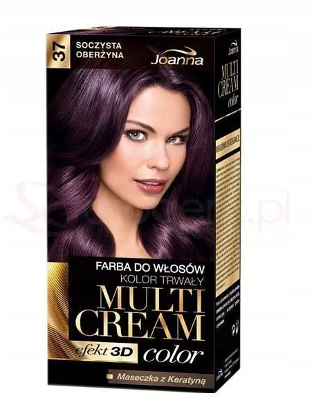 Farba do włosów Joanna Soczysta Oberżyna fiolet 37