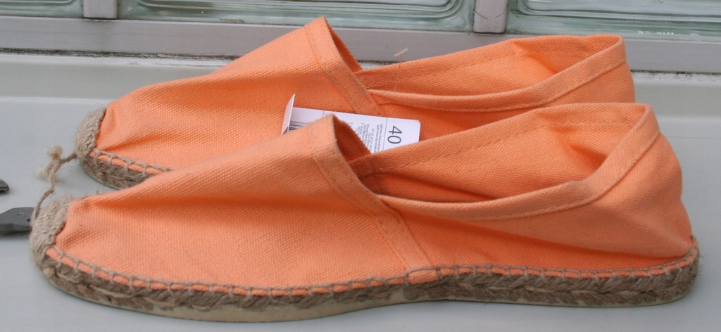 Lniane Espadryle rozm. 41 NOWE (26 cm)