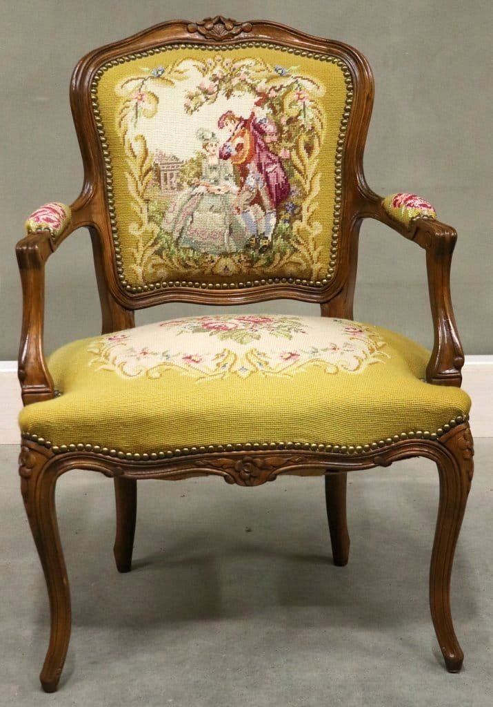 6546 dekoracyjny fotel, gobelin