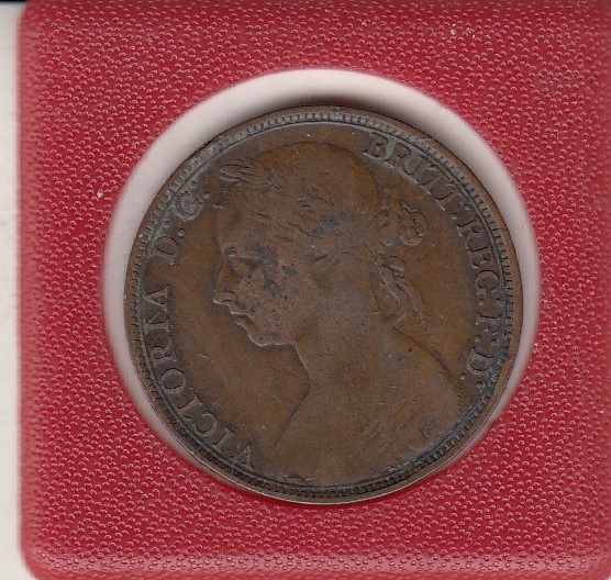 Anglia 1 penny 1892 ladny stan