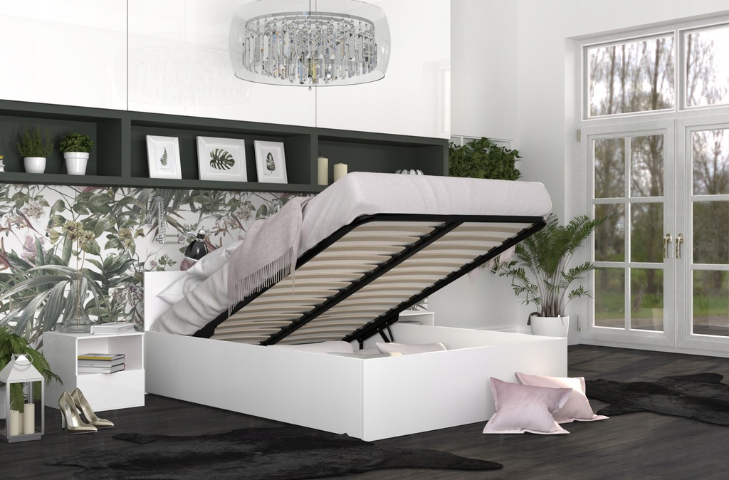 Купить Кровать PANAMA белая 160x200 + матрас: отзывы, фото, характеристики в интерне-магазине Aredi.ru