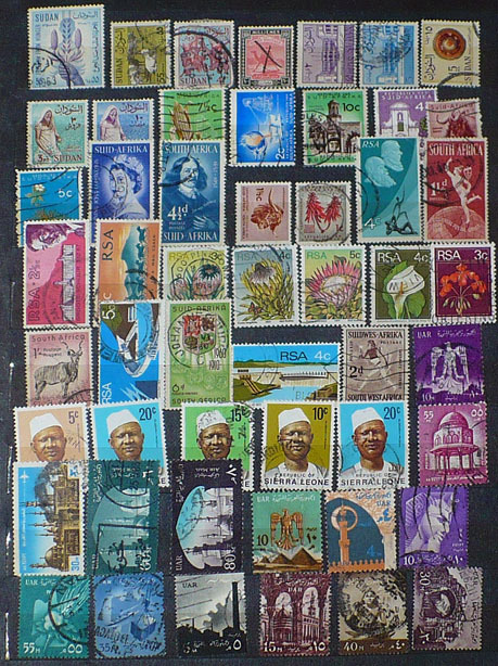 Różne kraje - zestaw znaczków (14)