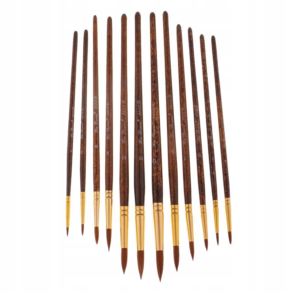 Artysta Solidny zestaw pędzli akwarelowych 12