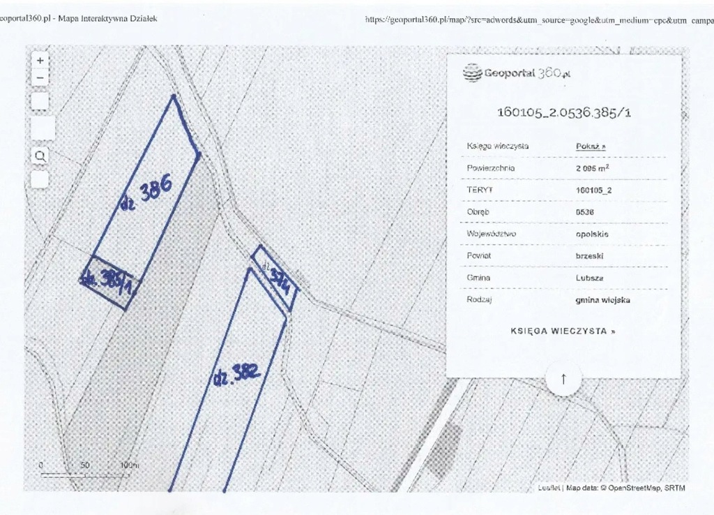 rolna 3,71 ha, Opolskie, Dobrzyń, Lubsza, Brzeg