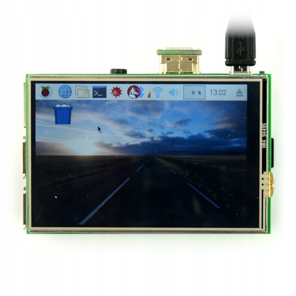 Ekran dotykowy LCD TFT 3,5' 480x320px dla RPi