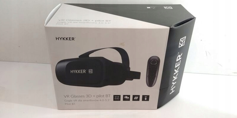 GOGLE HYKKER VR GLASSES 3D W PUDEŁKU