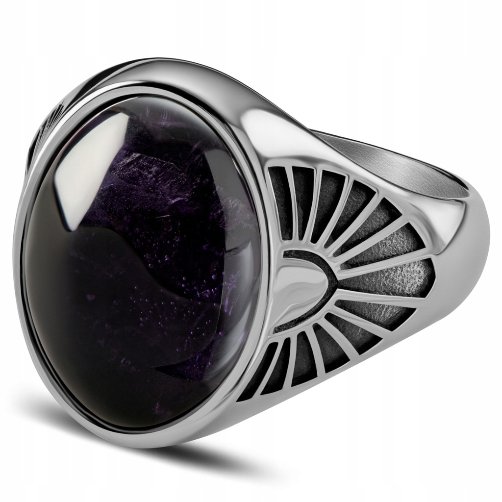 Atlantis | Sygnet z ametystem