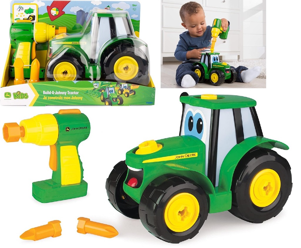 JOHN DEERE ZBUDUJ TRAKTOR JOHNNY 46655 TOMY