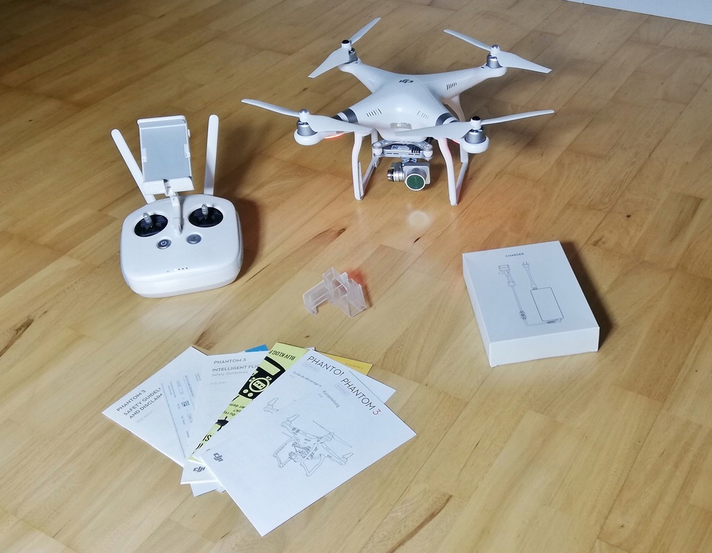 Dron DJI Phantom 3 Advanced kamera 2,7K !