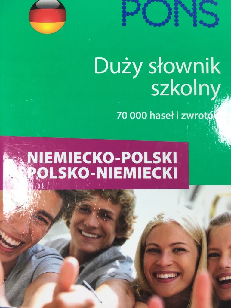 PONS DUŻY SŁOWNIK NIEMIECKO-POLSKI POLSKO-NIEM +CD