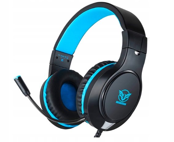 MASACEGON Słuchawki gamingowe przewodowe H-10 do Nintendo Switch/Xbox/PS4