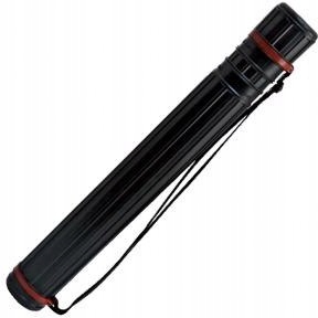 Tuba regulowana 60-100cm czarna średnica 8.5cm 50031 LENIAR