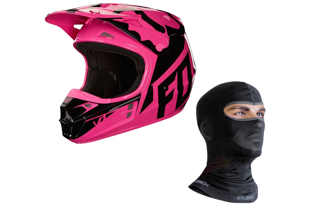 KASK CROSS ENDURO ATV MX FOX V1 RACE PINK S GRATIS
