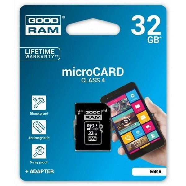 Karta pamięci microSDHC 32GB Goodram 4C + adapter