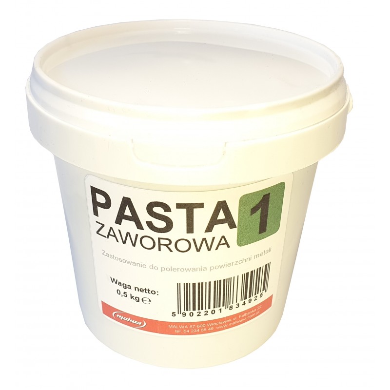 PASTA 1 DO DOCIERANIA ZAWORÓW POJEMNIK 500G 0,5KG