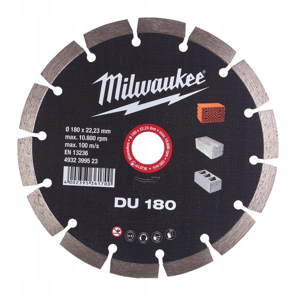 MILWAUKEE TARCZA DIAMENTOWA DO BETONU 180MM 22,3MM