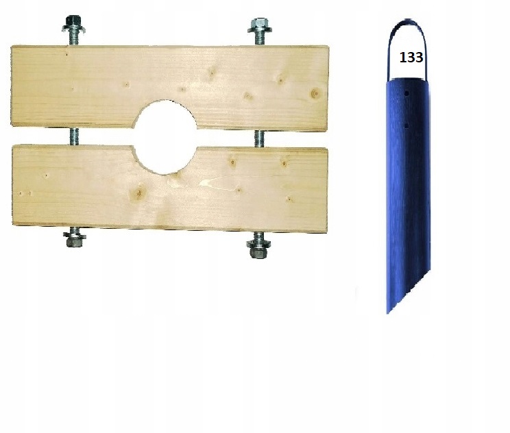 Dyby drewniane 160 mm + szlamówka 133 mm do studni