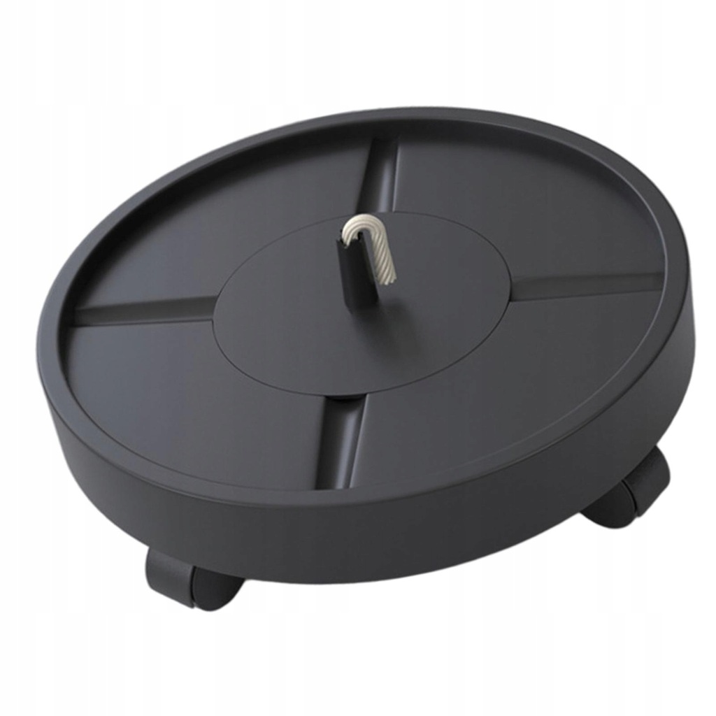 Round Plant Caddy with Wheels Movable Base Flower Tray with Caster Wheels S