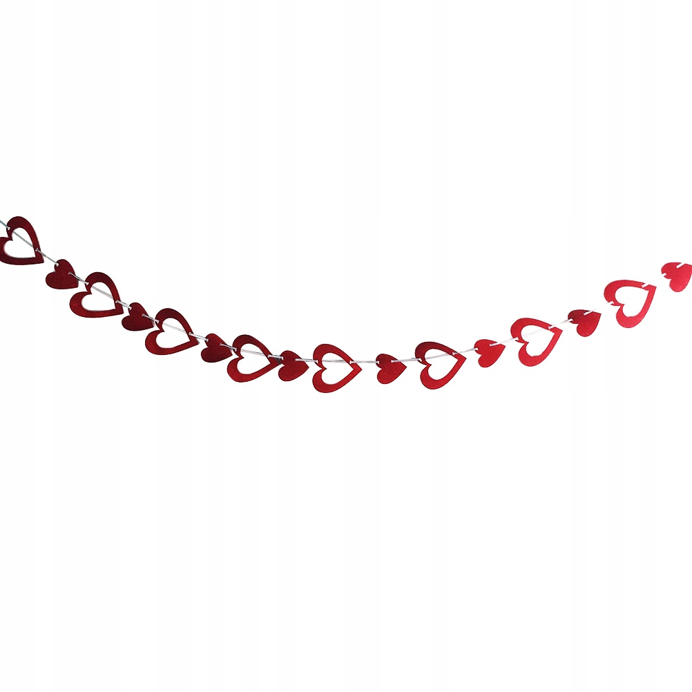 3 metry Włókninowa wstążka w kształcie serca Wstąż