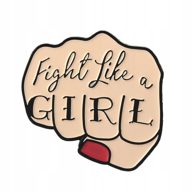 Przypinka pin FEMINIZM FIGHT LIKE A GIRL