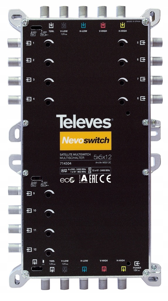 MultiSwitch 5/12 Televes 714504 Nevoswitch 5x12