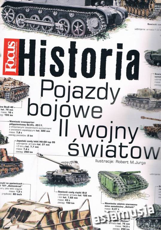 POJAZDY BOJOWE II WOJNY ŚWIATOWEJ PLAKAT